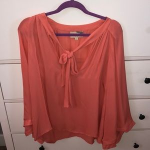Elizabeth and James coral blouse XS